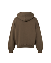 Load image into Gallery viewer, 450 GSM &#39;Mocha Brown&#39; Zipper Hoodie
