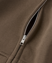 Load image into Gallery viewer, 450 GSM &#39;Mocha Brown&#39; Zipper Hoodie
