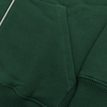 Load image into Gallery viewer, 450 GSM &#39;Pine Green&#39; Zipper Hoodie
